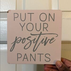 Hobby Lobby Pink and Gray Positive Wall Art